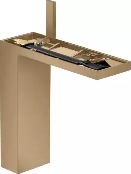 Baterie lavoar Hansgrohe Axor MyEdition 230 ventil push-open fara placa superioara bronz periat imagine