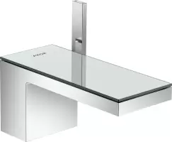 Baterie lavoar Hansgrohe Axor MyEdition 70 ventil push-open crom/sticla oglinda imagine