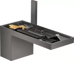 Baterie lavoar Hansgrohe Axor MyEdition 70 ventil push-open fara placa superioara crom negru periat imagine
