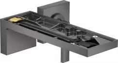 Baterie lavoar Hansgrohe Axor MyEdition cu pipa 221mm montaj incastrat fara placa superioara necesita corp ingropat crom negru periat imagine