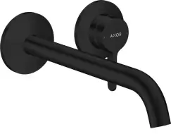 Baterie lavoar Hansgrohe Axor ONE cu pipa 220mm din 2 elemente necesita corp ingropat negru mat imagine