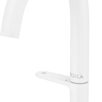 Baterie lavoar Hansgrohe Axor ONE Select 140 ventil push-open alb mat imagine