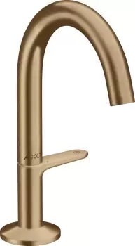 Baterie lavoar Hansgrohe Axor ONE Select 140 ventil push-open bronz periat imagine