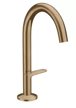Baterie lavoar Hansgrohe Axor One Select 170 ventil push-open bronz periat imagine