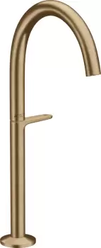 Baterie lavoar Hansgrohe Axor ONE Select 260 pentru lavoar tip bol ventil push-open bronz periat imagine