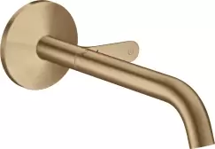 Baterie lavoar Hansgrohe Axor ONE Select cu pipa 220mm montaj incastrat necesita corp ingropat bronz periat imagine