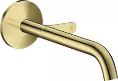Baterie lavoar Hansgrohe Axor ONE Select cu pipa 220mm montaj incastrat necesita corp ingropat gold optic lustruit imagine
