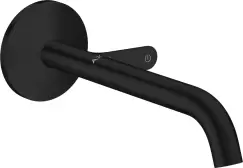 Baterie lavoar Hansgrohe Axor ONE Select cu pipa 220mm montaj incastrat necesita corp ingropat negru mat imagine