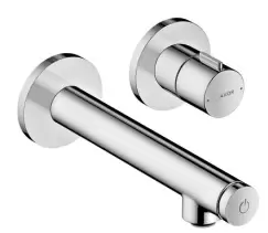 Baterie lavoar Hansgrohe Axor Uno levier Select de perete pipa 165mm fara ventil montaj incastrat necesita corp incastrat imagine