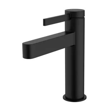 Baterie lavoar Hansgrohe Finoris 100 ventil pop-up negru mat imagine