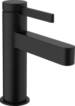 Baterie lavoar Hansgrohe Finoris 100 ventil push-open negru mat imagine