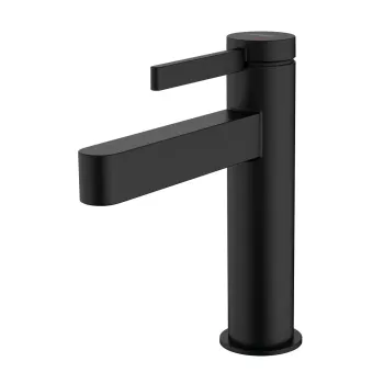 Baterie lavoar Hansgrohe Finoris 110 CoolStart  ventil click-clack  negru mat imagine