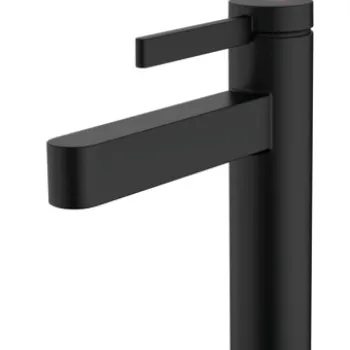 Baterie lavoar Hansgrohe Finoris 110 ventil push-open negru mat imagine