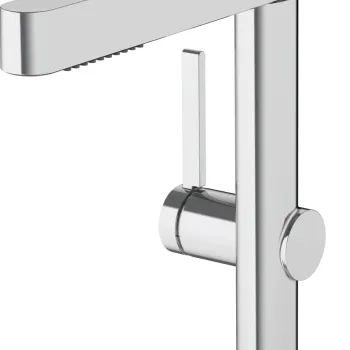 Baterie lavoar Hansgrohe Finoris 230 cu dus extractibil 2 tipuri de jet ventil push-open crom imagine