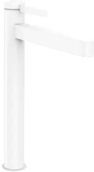 Baterie lavoar Hansgrohe Finoris 260 ventil push-open pentru lavoar tip bol alb mat imagine