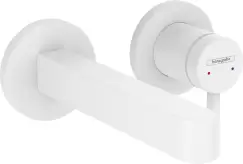 Baterie lavoar Hansgrohe Finoris cu pipa 168mm montaj incastrat necesita corp ingropat alb mat imagine