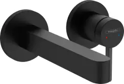 Baterie lavoar Hansgrohe Finoris cu pipa 168mm montaj incastrat necesita corp ingropat negru mat imagine