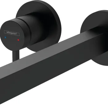 Baterie lavoar Hansgrohe Finoris cu pipa 228mm montaj incastrat necesita corp ingropat negru mat imagine