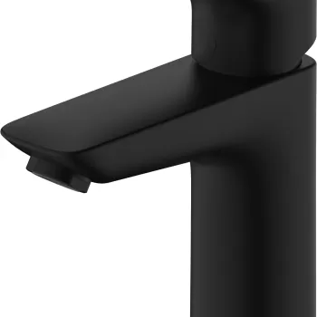 Baterie lavoar Hansgrohe Logis 100 ventil pop-up negru mat imagine