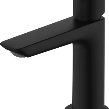 Baterie lavoar Hansgrohe Logis 110 Fine ventil push-open negru mat imagine