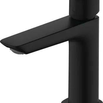 Baterie lavoar Hansgrohe Logis 110 ventil pop-up negru mat imagine