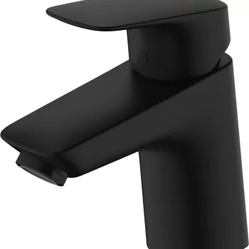 Baterie lavoar Hansgrohe Logis 70 ventil pop-up negru mat imagine