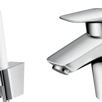 Baterie lavoar Hansgrohe Logis cu dus tip bideu pentru igiena intima fara ventil imagine
