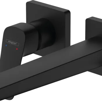 Baterie lavoar Hansgrohe Logis Fine cu pipa 205mm montaj incastrat necesita corp ingropat negru mat imagine