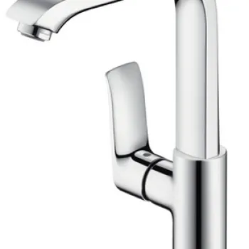 Baterie lavoar Hansgrohe Metris 230 ventil pop-up crom imagine
