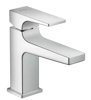 Baterie lavoar Hansgrohe Metropol 100 ventil push-open pipa 127 mm imagine