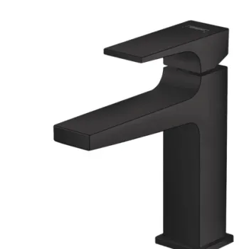 Baterie lavoar Hansgrohe Metropol 110 ventil push-open negru mat imagine