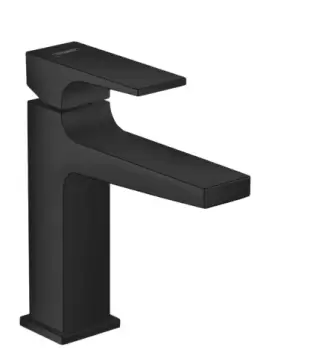 Baterie lavoar Hansgrohe Metropol 110 ventil push-open negru mat imagine