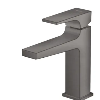 Baterie lavoar Hansgrohe Metropol 110 ventil push-open negru periat imagine