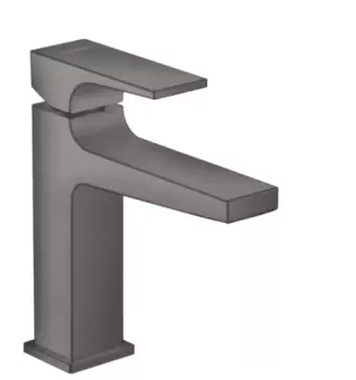 Baterie lavoar Hansgrohe Metropol 110 ventil push-open negru periat imagine