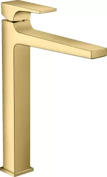 Baterie lavoar Hansgrohe Metropol 260 ventil push-open pentru lavoar tip bol gold optic lustruit imagine