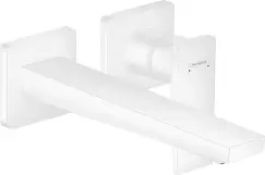 Baterie lavoar Hansgrohe Metropol de perete pipa 225mm fara ventil necesita corp incastrat alb mat imagine
