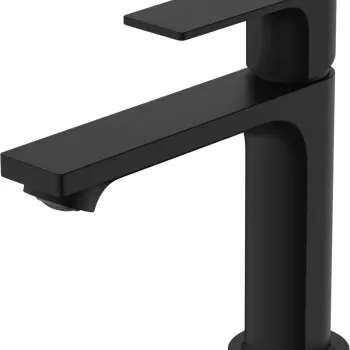 Baterie lavoar Hansgrohe Rebris E 110 CoolStart EcoSmart+ ventil pop-up negru mat imagine