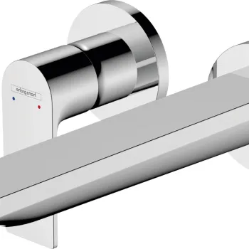 Baterie lavoar Hansgrohe Rebris E EcoSmart cu pipa 200mm montaj incastrat necesita corp ingropat crom imagine