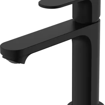 Baterie lavoar Hansgrohe Rebris S 110 Ecosmart ventil pop-up negru mat imagine