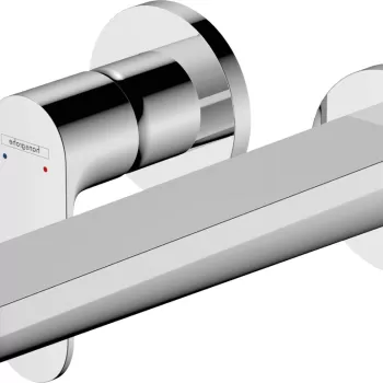 Baterie lavoar Hansgrohe Rebris S EcoSmart cu pipa 200mm montaj incastrat necesita corp ingropat crom imagine