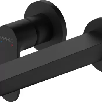 Baterie lavoar Hansgrohe Rebris S EcoSmart cu pipa 200mm montaj incastrat necesita corp ingropat negru mat imagine