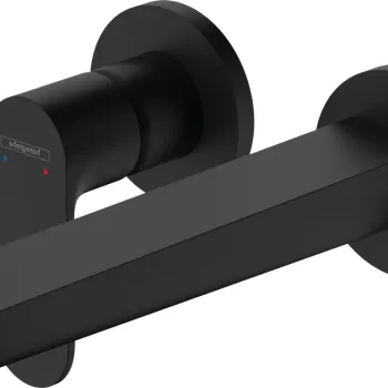 Baterie lavoar Hansgrohe Rebris S EcoSmart cu pipa 200mm montaj incastrat necesita corp ingropat negru mat imagine