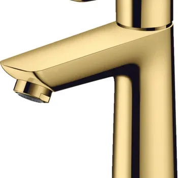 Baterie lavoar Hansgrohe Talis E 110 ventil pop-up gold optic lustruit imagine
