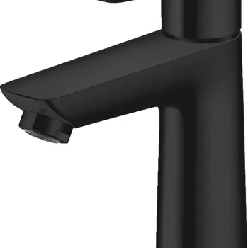 Baterie lavoar Hansgrohe Talis E 110 ventil pop-up negru mat imagine