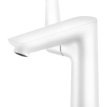 Baterie lavoar Hansgrohe Talis E 150 ventil pop-up alb mat imagine