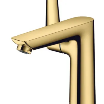 Baterie lavoar Hansgrohe Talis E 150 ventil pop-up gold optic lustruit imagine
