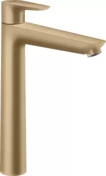 Baterie lavoar Hansgrohe Talis E 240 ventil pop-up pentru lavoar tip bol bronz periat imagine