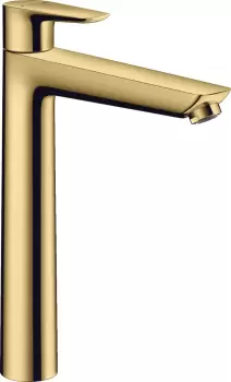 Baterie lavoar Hansgrohe Talis E 240 ventil pop-up pentru lavoar tip bol gold optic lustruit imagine