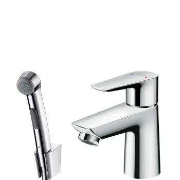Baterie lavoar Hansgrohe Talis E cu dus tip bideu pentru igiena intima ventil push-open imagine