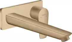 Baterie lavoar Hansgrohe Talis E cu pipa 225 mm montaj incastrat necesita corp ingropat bronz periat imagine